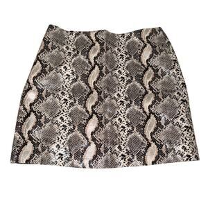 BooHoo Snake Print Skirt